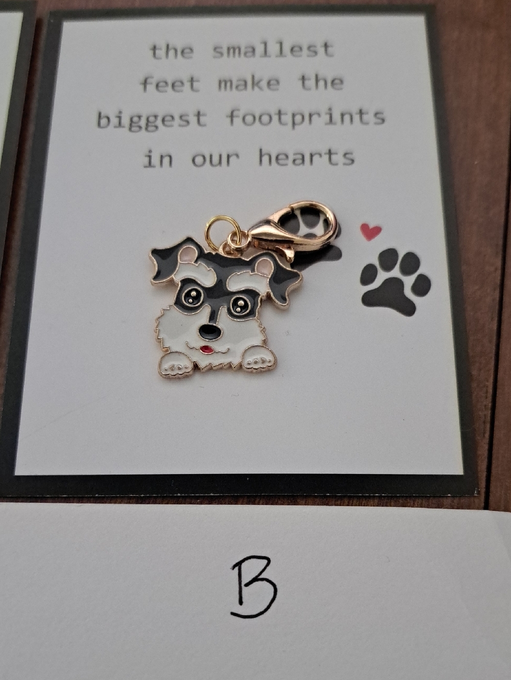 Dog Paw Enamel Charm Keychains - Gold Tone (Pick One) A B C D/ BUNDLE ONLY - Picture 3 of 5
